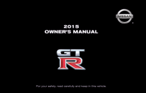 2015 Nissan GTR Owner Manual